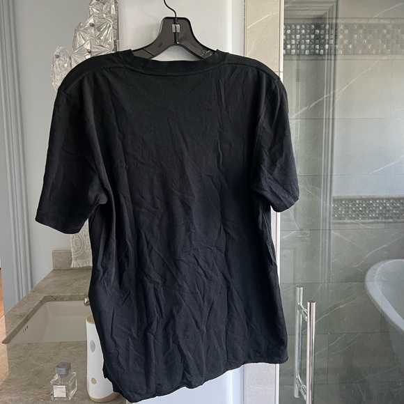 Saint Laurent Cotton Logo Tee: Black - Picture 13 of 13